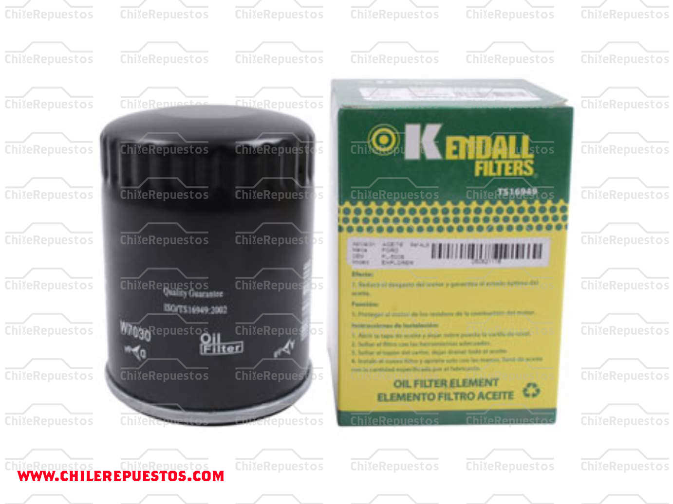 FILTRO ACEITE KENDALL W 7030 / W 7056 / W 712/81 FORD EXPLORER 3.5